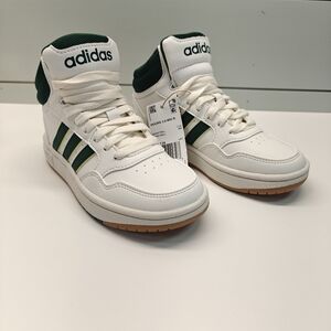 13K Adidas Hoops Mid 3.0 Unisex Kid's Basketball Casual Sneakers White Green